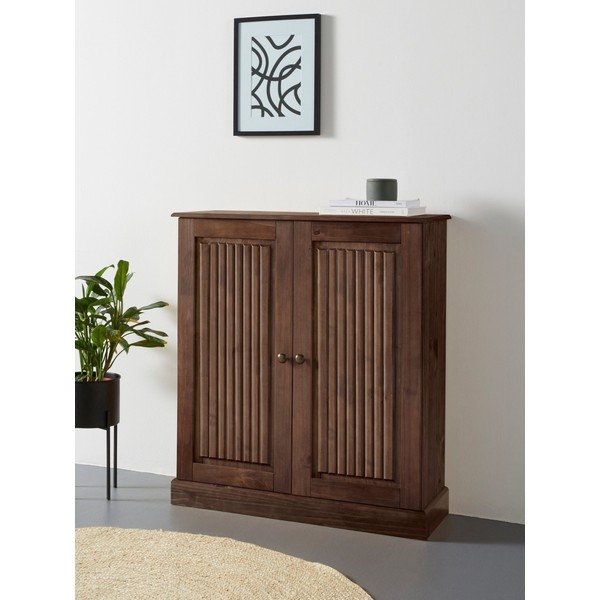 Barna borovi fenyő szekrény 100x34 cm Mille – Støraa-image-1