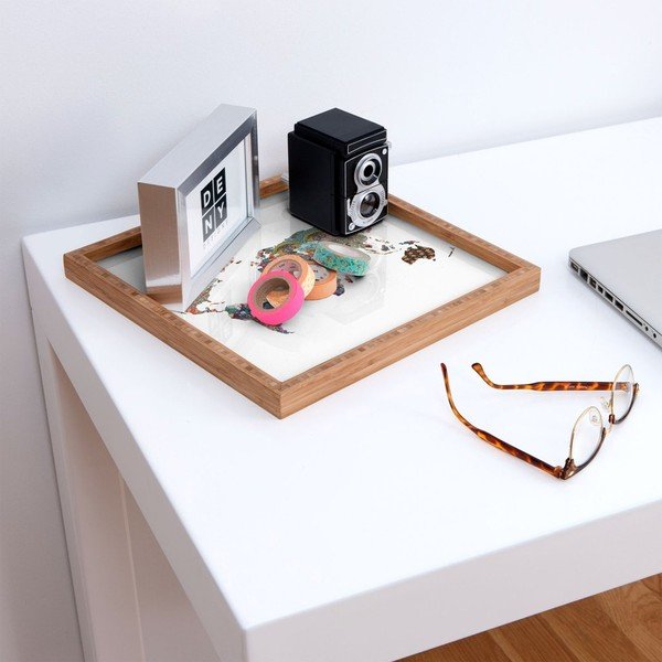 Map dekoratív fatálca, 40 x 40 cm-image-1