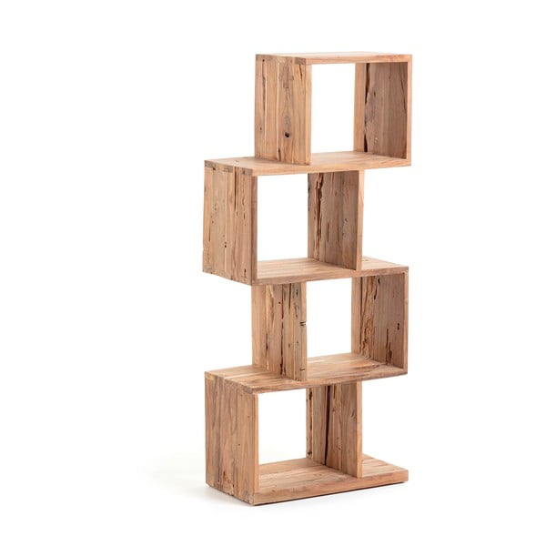 Natúr színű teakfa könyvespolc 55x132x30 cm Aroba – Kave Home-image-2