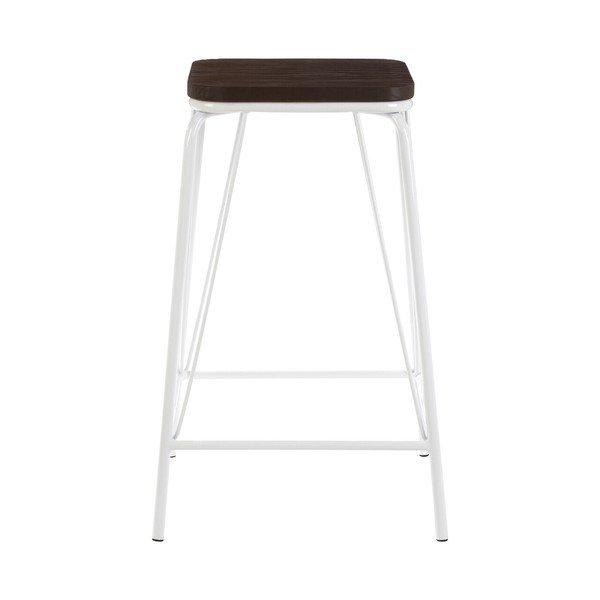 Fehér-sötét natúr színű szilfa ülőke District – Premier Housewares-image-2