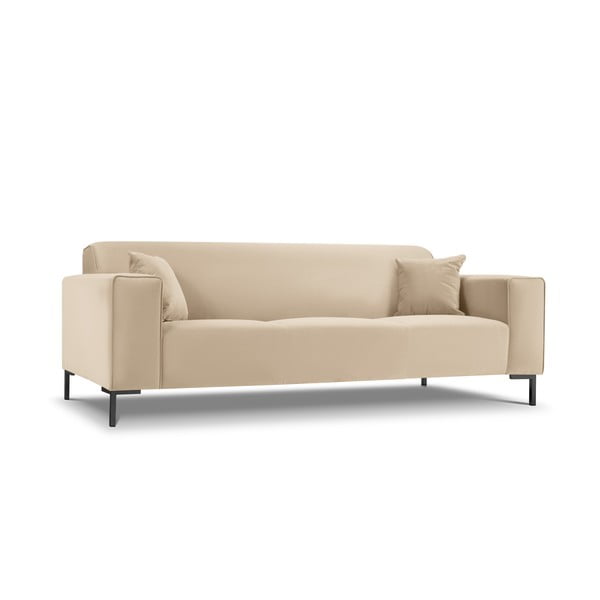 Siena bézs bársonykanapé - Cosmopolitan Design-image-3
