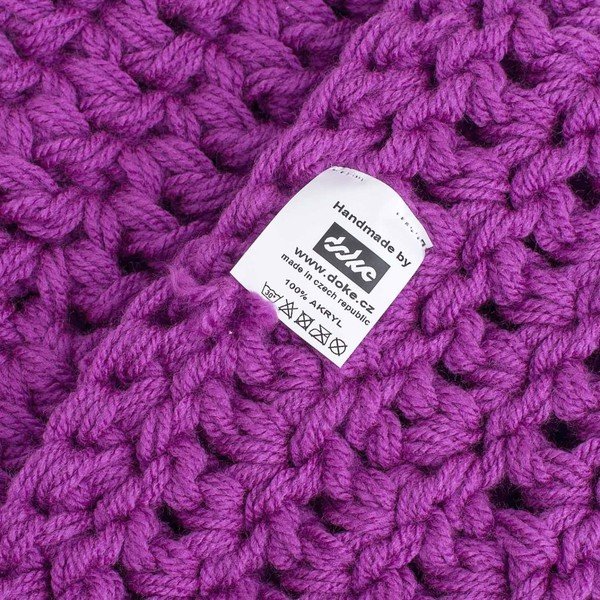 Lilo lila kézzel horgolt csősál - DOKE-image-2