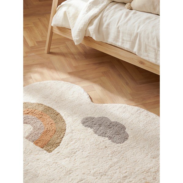 Krémszínű mosható-kézi szövésű pamut gyerek szőnyeg 140x200 cm Snuggle Willy – Hanse Home-image-3