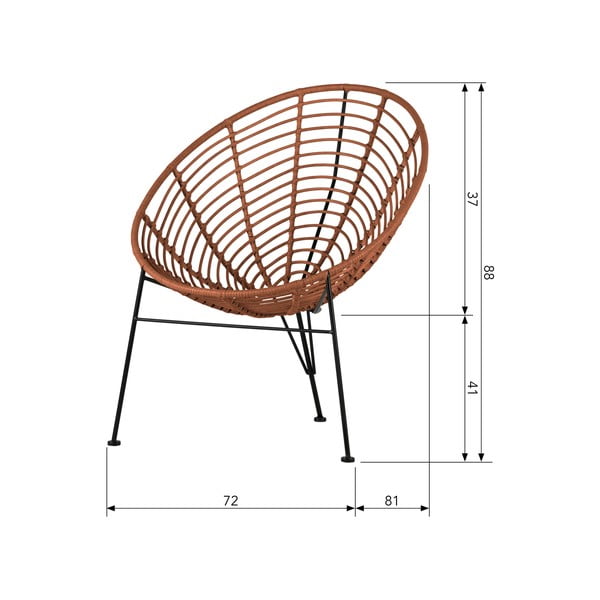 Jane piros fotel - WOOOD-image-4