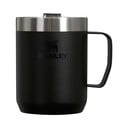 Fekete rozsdamentes acél termobögre 230 ml Stay-Hot Camp Mug Black – Stanley