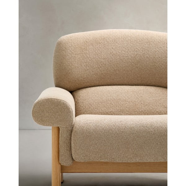 Bézs zsenília fotel Nema – Kave Home-image-4