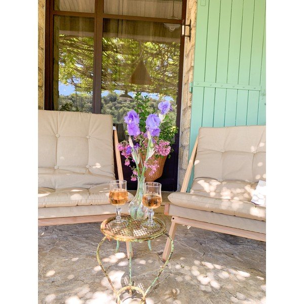 Világosbarna kerti fotel Boogie – Karup Design-image-1