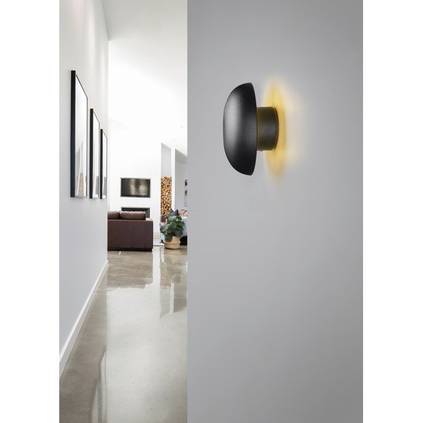 Matt fekete USB LED fali lámpa Davey – Trio-image-1