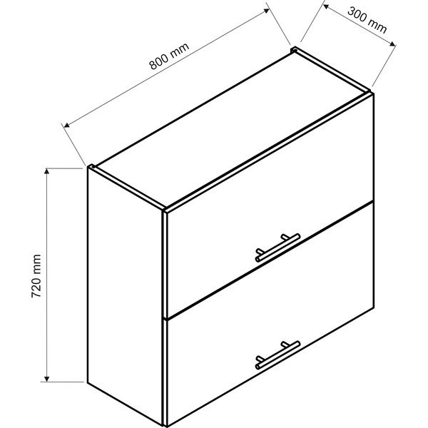 Felső konyhaszekrény (szélesség 60 cm) Kai – STOLKAR-image-1
