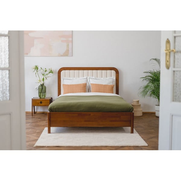 Visby Modena világosbarna bükkfa franciaágy, 180 x 200 cm - Skandica-image-4