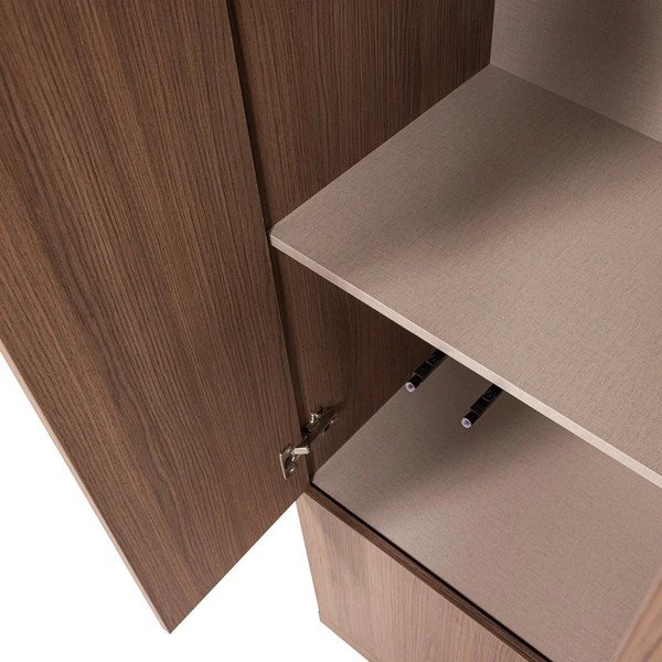 Sötét natúr színű moduláris szekrény 54x215 cm Build – WOOOD-image-4