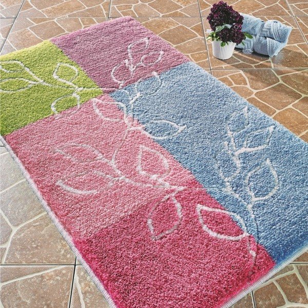 Confetti Bathmats Lagina színes fürdőszobai szőnyeg, 60 x 100 cm-image-1