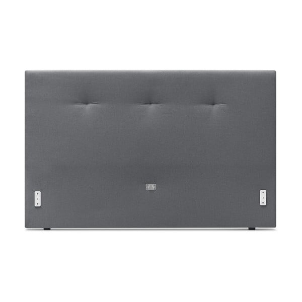 Szürke kárpitozott franciaágy ágyráccsal 180x200 cm Tory – Bobochic Paris-image-3