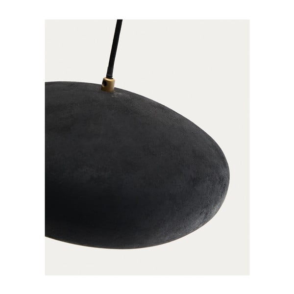 Fekete függőlámpa fém búrával ø 30 cm Inda – Kave Home-image-4