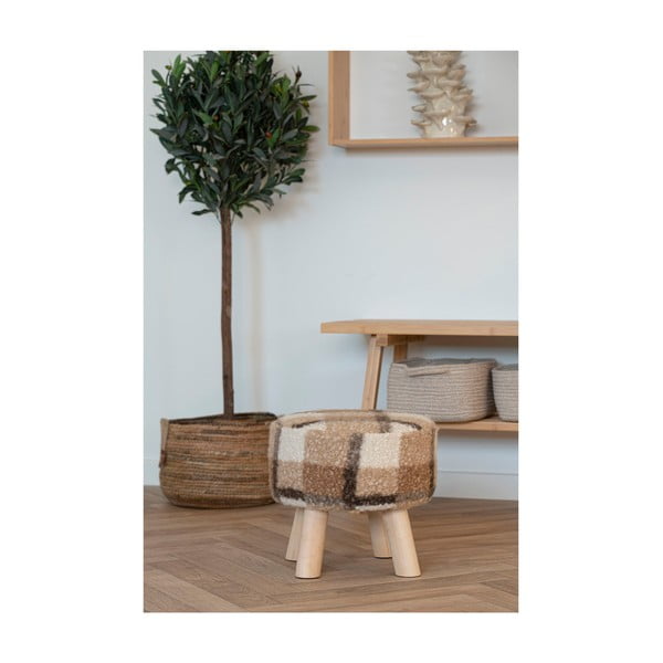 Fehér-barna buklé lábtartó Aberdeen – House Nordic-image-3