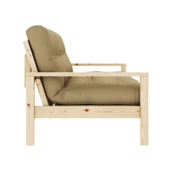 Mustársárga kinyitható kanapé 205 cm Knob – Karup Design-image-4