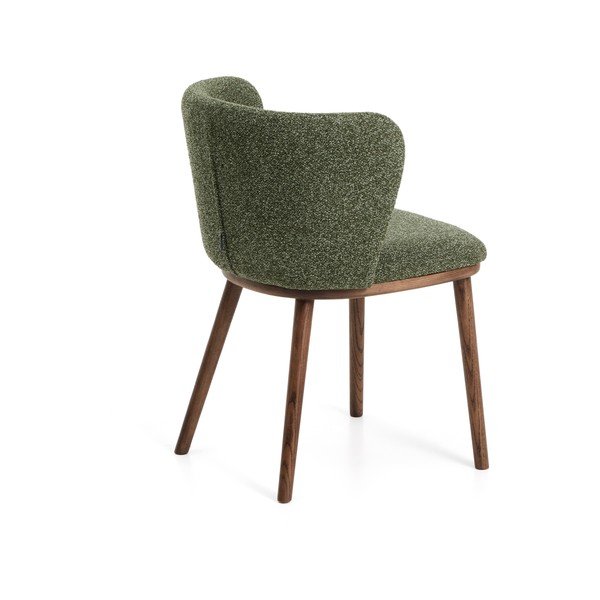 Zöld kárpitozott étkezőfotel Ciselia – Kave Home-image-3