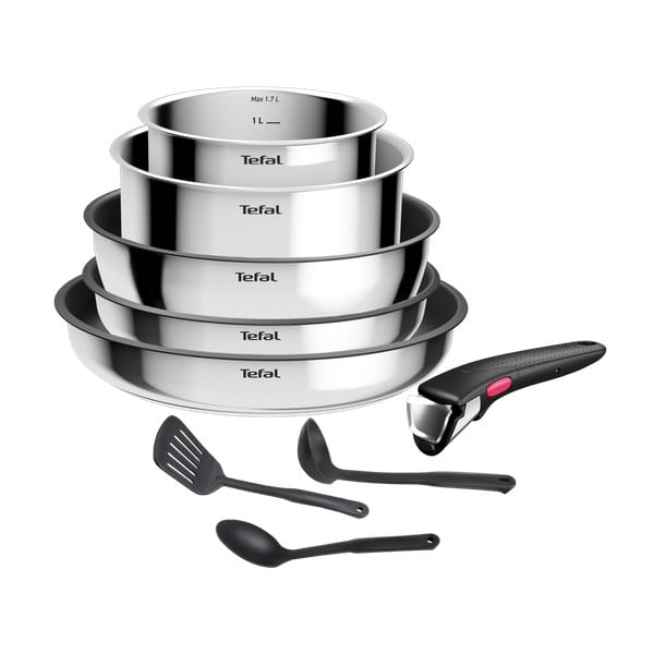 Alumínium edény készlet 9 db-os INGENIO Cook Eat L881S904 – Tefal