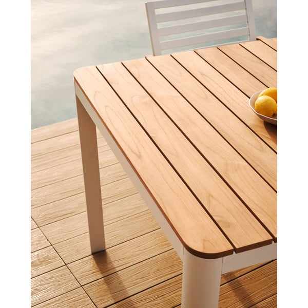 Alumínium kerti étkezőasztal 90x163 cm Bona – Kave Home-image-4