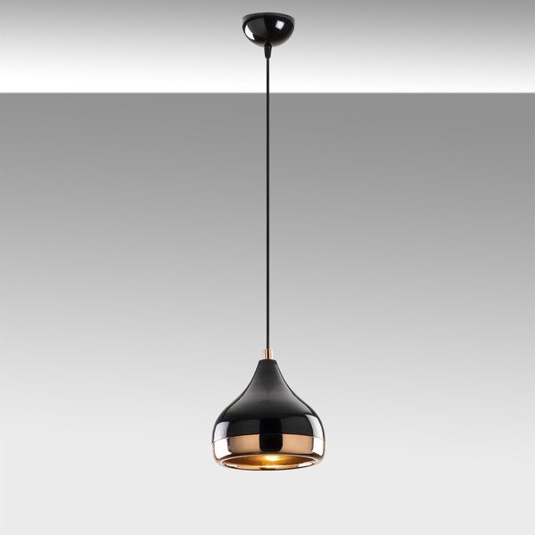 Yildo fekete-rézszínű függőlámpa, ø 17 cm - Opviq lights-image-1