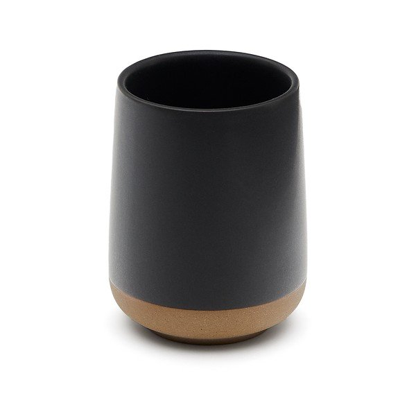 Sötétszürke kerámia fogkefetartó pohár Silma – Kave Home