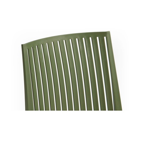 Zöld műanyag kerti szék Bars - Rojaplast-image-1