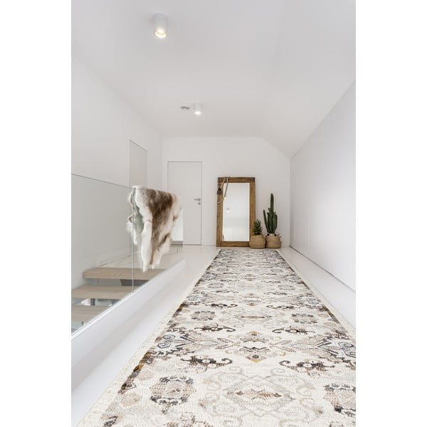 Elefántcsont színű futószőnyeg 80x250 cm Soft Eide – FD-image-1