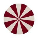 Piros-fehér pamutkeverék gyerek szőnyeg ø100 cm Wirla – Kave Home