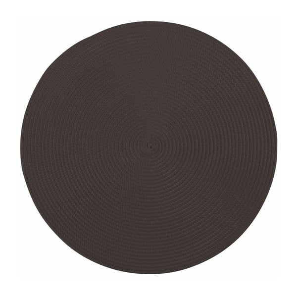 Round fekete kerek tányéralátét, ø 38 cm - Tiseco Home Studio