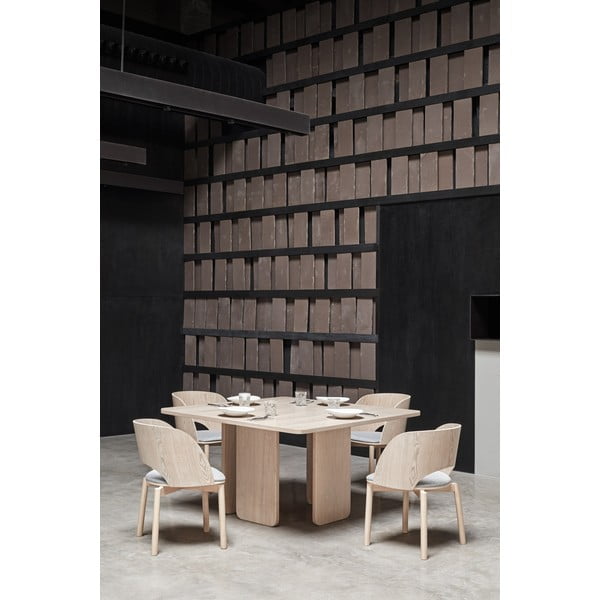 Arq étkezőasztal kőrisfa dekorral, 137 x 137 cm - Teulat-image-2