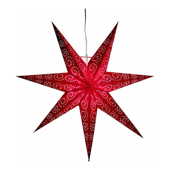 Antique Red piros felfüggeszthető világító csillag, 60 cm - Best Season