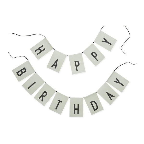 Happy Birthday világoszöld betűfüzér - Design Letters