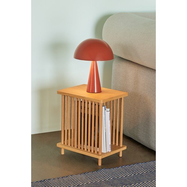 Tárolóasztal tölgyfa dekorral 27x37 cm Acorn – Hübsch-image-1