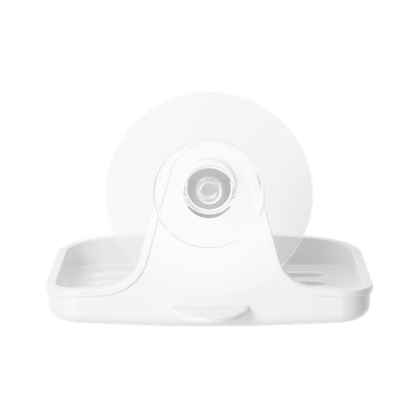 Fehér öntapadós újrahasznosított műanyag szappantartó Flex – Umbra-image-4