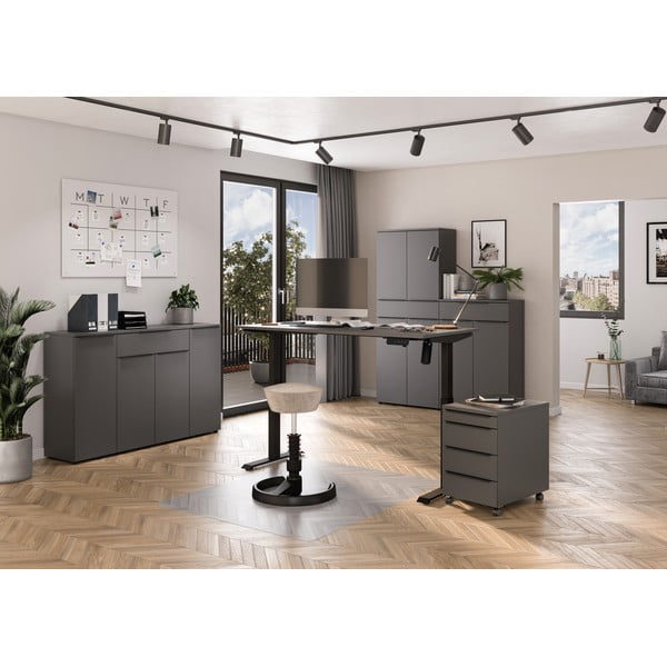 Íróasztal elektromosan állítható magassággal 80x160 cm Boras – Germania-image-1