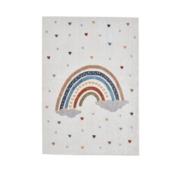 Krémszínű gyerek szőnyeg 120x170 cm Vida Rainbow – Think Rugs