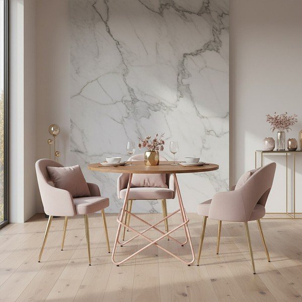 Szilfa kerek étkezőasztal ø 80 cm District – Premier Housewares-image-3