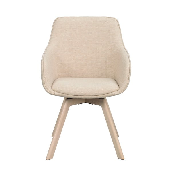 Bézs kárpitozott étkezőfotel szett 2 db-os Alison – Rowico-image-2