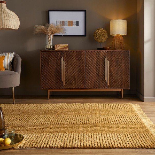Kara sárga szőnyeg, 120 x 170 cm - Flair Rugs-image-4