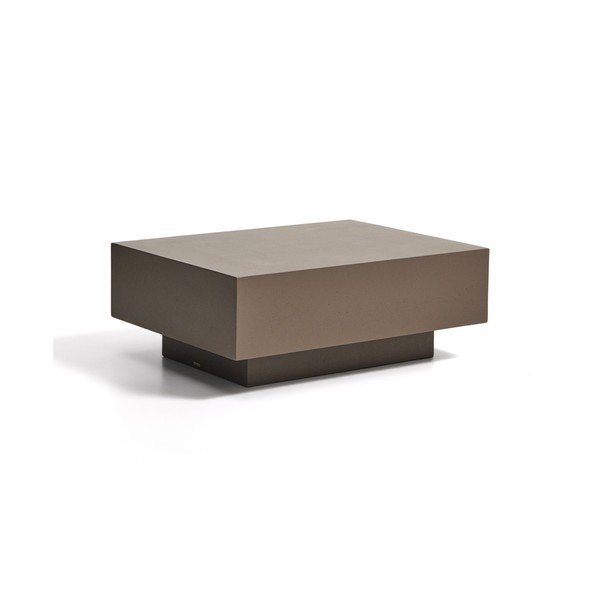 Beton kerti dohányzóasztal 60x80 cm Rustella – Kave Home