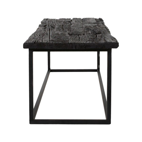 Hayes Groe dohányzóasztal egzotikus fa lappal, hossza 130 cm - Canett-image-1