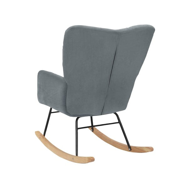 Szürke bársony hintafotel Elza – Støraa-image-3