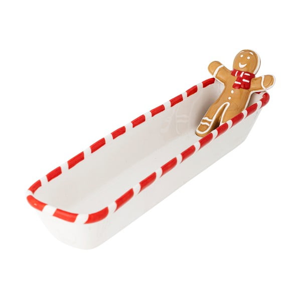 Fehér kerámia tálka karácsonyi mintával 110 ml Ginnie – Bloomingville-image-3