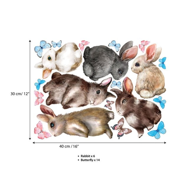 Baby Rabbits gyerek falmatrica - Ambiance-image-2