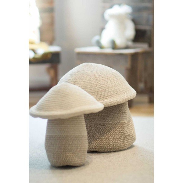 Bézs textil játéktároló kosár ø 33x38 cm Mama Mushroom – Lorena Canals-image-4