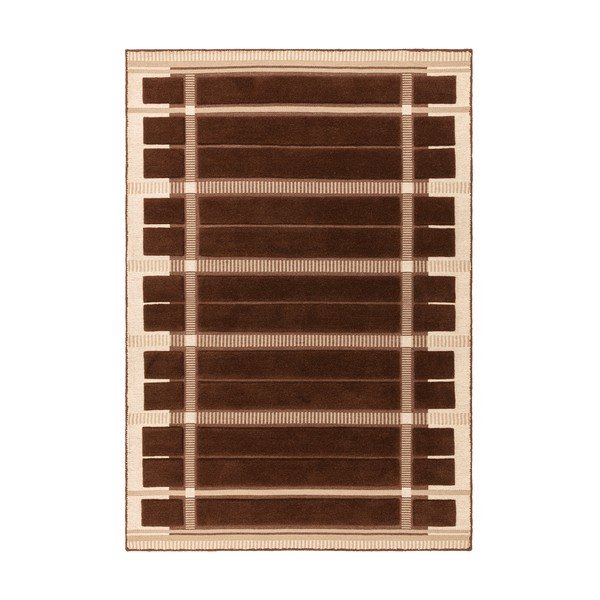 Barna-bézs kézi szövésű gyapjú szőnyeg 120x170 cm – Asiatic Carpets