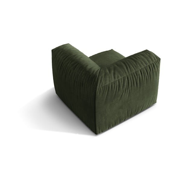 Zöld bársony kanapé modul (variálható sarok) Martina – Micadoni -image-2