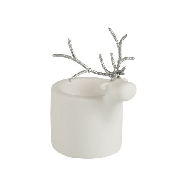 Reindeer Xmas porcelán, dekor gyertyatartó - J-Line