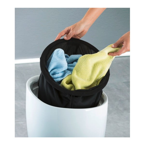 Candy fehér szennyestartó és ülőke egyben, 20 l - Wenko-image-3