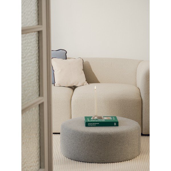 Szürke gyapjú puff Folk – noo.ma-image-1